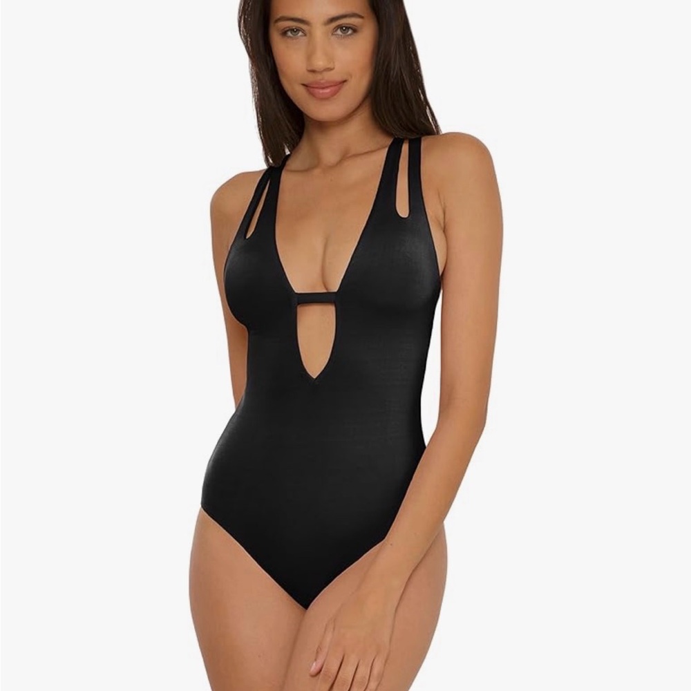 BECCA Black Cutout One-Piece Swimsuit